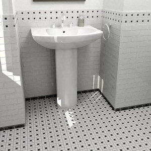 flooring for small bathroom