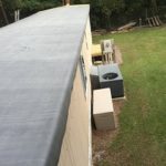 installed rubber roofing