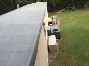 installed rubber roofing